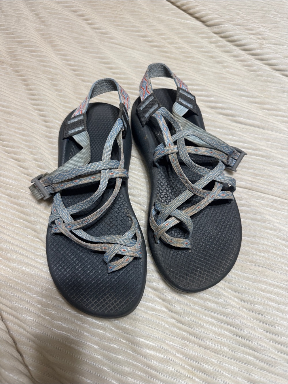 Chaco Women's Black Sandals with Multicolor Straps